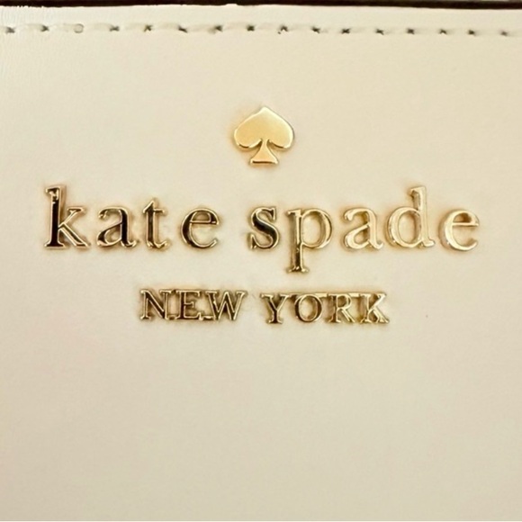 Kate Spade New York Coffee Break Large Slim Bifold Wallet in Cream Multi leather - Picture 6 of 6